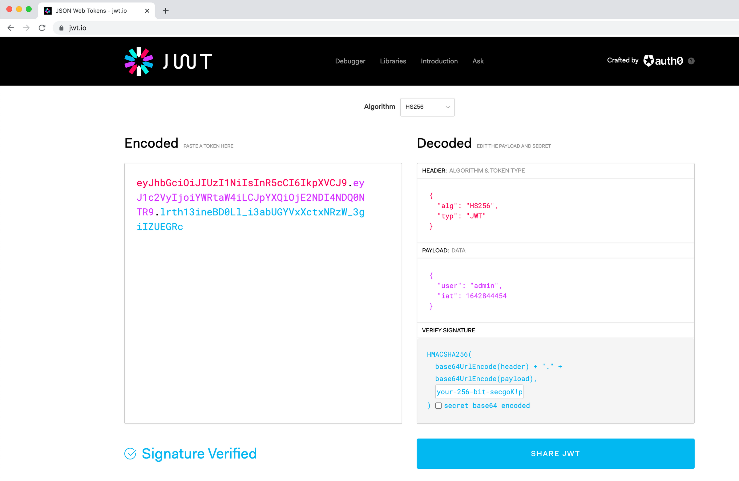Authentication with Nodejs and JWTs a simple example